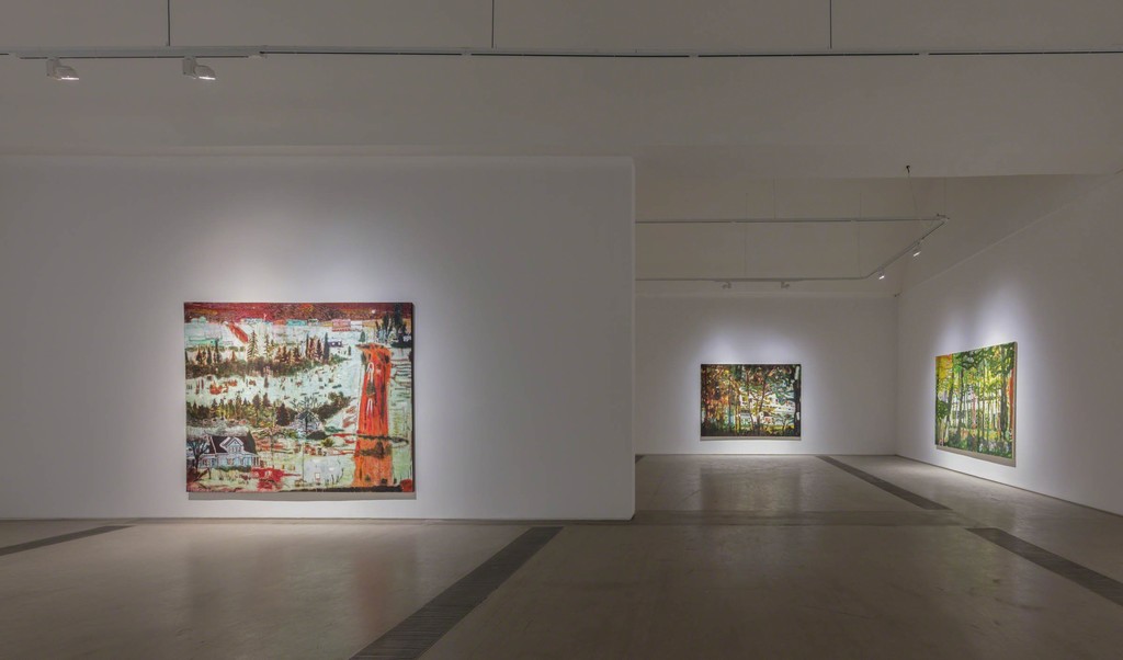 Installation view of the exhibition Peter Doig "Cabins and Canoes: the Unreasonable Silence of the World"
Faurschou Foundation, Beijing, 2017
Artworks in this photo:
Iron Hill(1991),Concrete Cabin West Side(1993) and Concrete Cabin(1992)©Peter Doig
Photograph by Kitmin Lee
©Faurschou Foundation
Installation view of the exhibition Peter Doig "Cabins and Canoes: the Unreasonable Silence of the World"
Faurschou Foundation, Beijing, 2017
Artworks in this photo:
Iron Hill(1991),Concrete Cabin West Side(1993) and Concrete Cabin(1992)©Peter Doig
Photograph by Kitmin Lee
©Faurschou Foundation