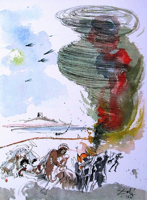 Salvador Dalí, ‘Paternoster Suite - But Deliver Us From Evil...’, 1966, Print, Lithograph on wove paper, Baterbys