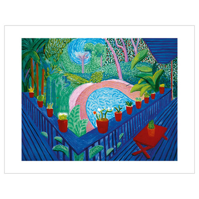 David Hockney, ‘Red Pots in Garden’, 2017, Print, Ten colour giclée printed on 330 gsm somerset enhanced radiant white 100% cotton rag paper with torn edges, EHC Fine Art Gallery Auction