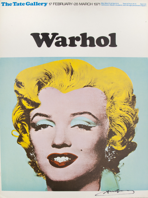 Andy Warhol, ‘Tate Gallery Exhibition Poster’, 1971, Julien's Auctions