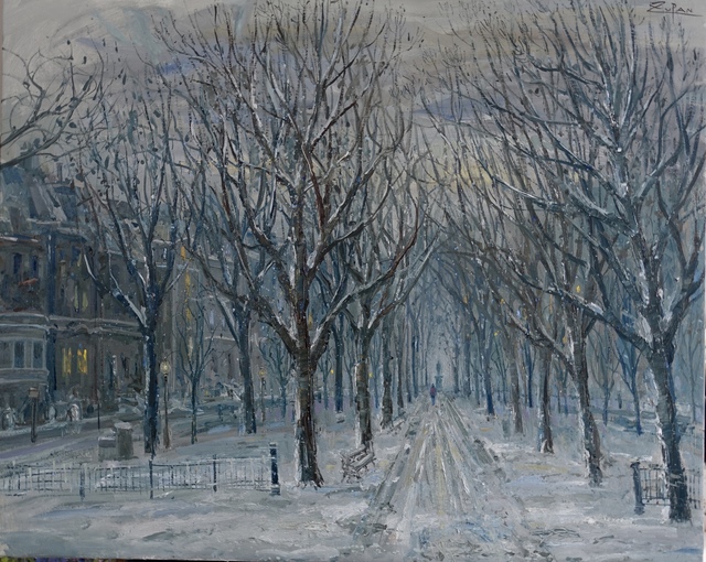 , 'Commonwealth Avenue, Boston, Late Snow,' 2017, Galerie d'Orsay