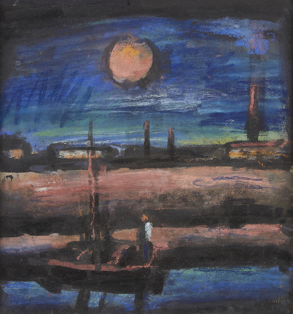 Georges Rouault, ‘Orphée’, 1930, Drawing, Collage or other Work on Paper, Oil pastel, watercolor and India ink wash on paper, Freeman's