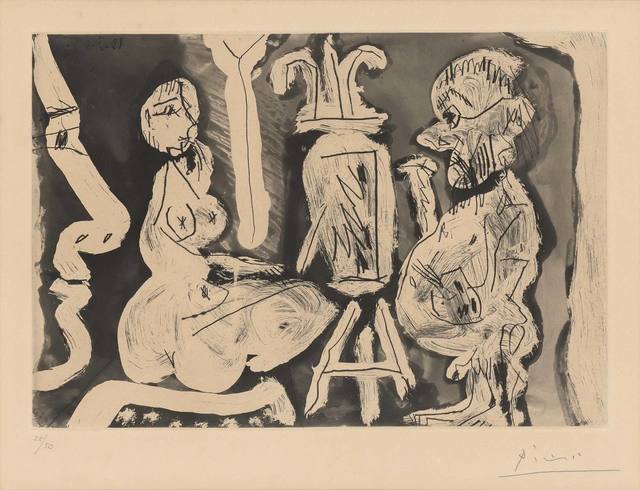 Pablo Picasso, ‘PEINTRE ET SON MODÈLE (B. 1209)’, 1965, Doyle
