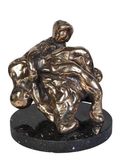 Salvador Dalí, ‘Pieta - Woman and Dead Man’, 1974, Sculpture, Bronze on stone plinth, Roseberys