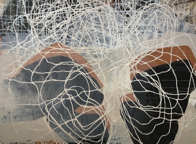 Sara Dudman RWA, ‘Dynamic Equilibrium (Stone Dialogue) 04’, 2020, Painting, Somerset Coast Mudstone Paint with Indian Ink and gesso on Paper, Joanna Bryant & Julian Page