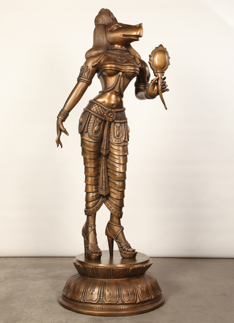 Siri Devi Khandavilli, ‘Darpana Sundari’, 2014, Sculpture, Bronze, Lisa Sette Gallery