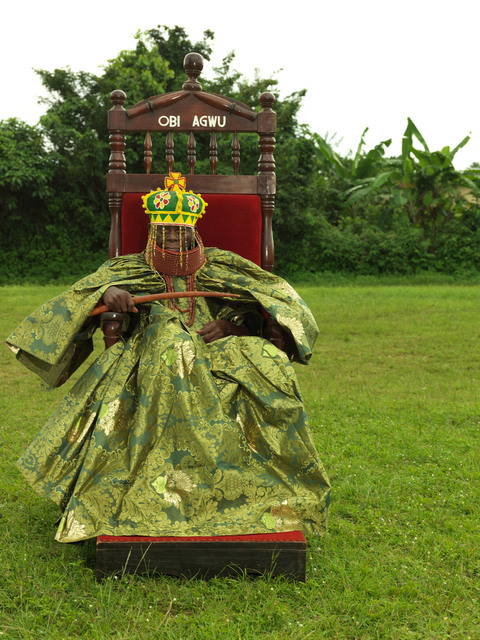 George Osodi, ‘HRM Agbogidi Obi J ames Ikechukwu Anyasi II , Obi of Idumuje Unor’, 2012, Photography, C-print, TAFETA