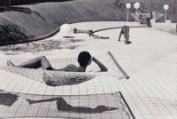 Piscine dessinée par Alain Capeilleres, La Brusc, France