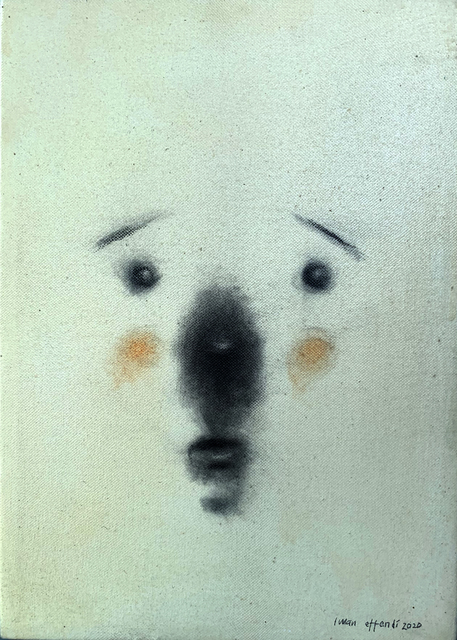 Iwan Effendi, ‘Meet 5’, 2020, Drawing, Collage or other Work on Paper, Pigment, charcoal, pencil, on canvas, Sapar Contemporary
