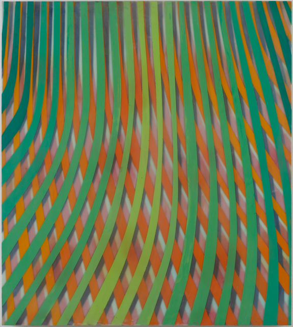 Markus Linnenbrink, ‘GRÜNEBOGEN’, 2001, Painting, Encaustic on wood, Taubert Contemporary