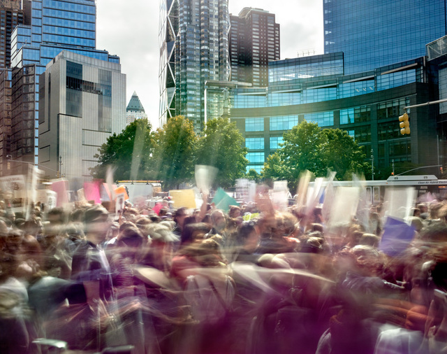 Matthew Pillsbury, ‘DACA Protest, Columbus Circle, September 9th (TV17112)’, 2017, Benrubi Gallery