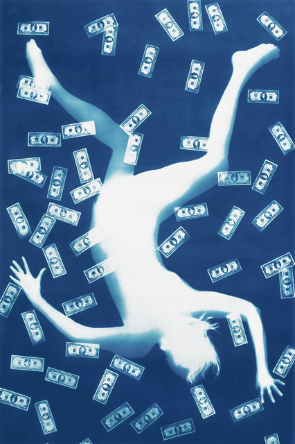 Nancy Wilson-Pajic, ‘Falling Angels n° 4’, 1995, Photography, Cyanotype photogram, Robert Koch Gallery