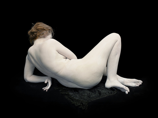 Nadav Kander, ‘Audrey with toes and wrist bent’, Photography, Chromogenic colour print, Blindspot Gallery