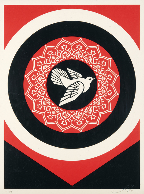 Shepard Fairey, ‘Obey Dove (Print Set)’, 2011, Print, A pair of screen prints in colours on paper, Tate Ward Auctions