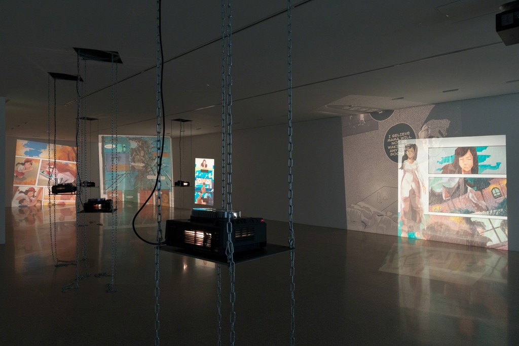 Exhibition view
Loretta Fahrenholz. Small Habit Revolution
Photo: Lisa Rastl
© mumok Exhibition view
Loretta Fahrenholz. Small Habit Revolution
Photo: Lisa Rastl
© mumok