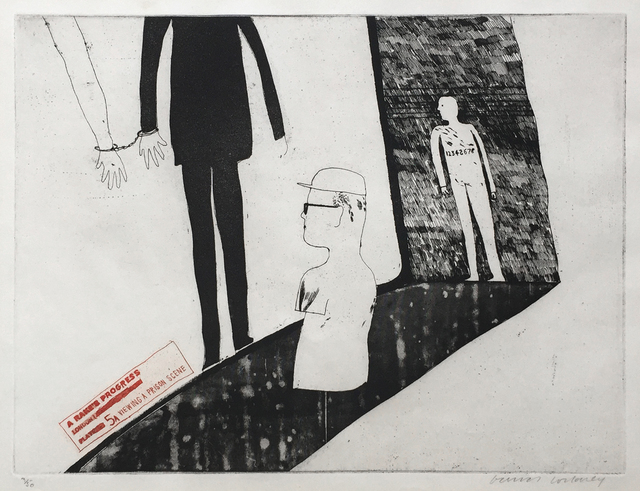 David Hockney, ‘Viewing a Prison Scene’, 1961, Gerrish Fine Art