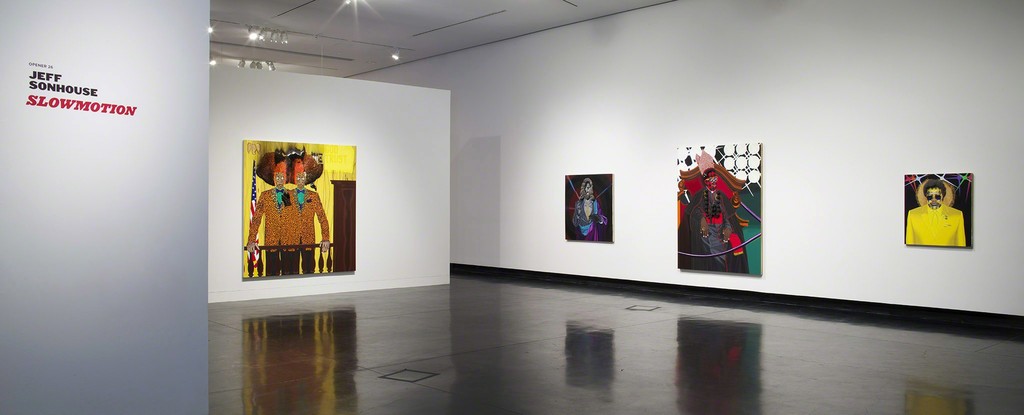 Installation view, Jeff Sonhouse: Slow Motion, Tang Teaching Museum, 2014 Installation view, Jeff Sonhouse: Slow Motion, Tang Teaching Museum, 2014