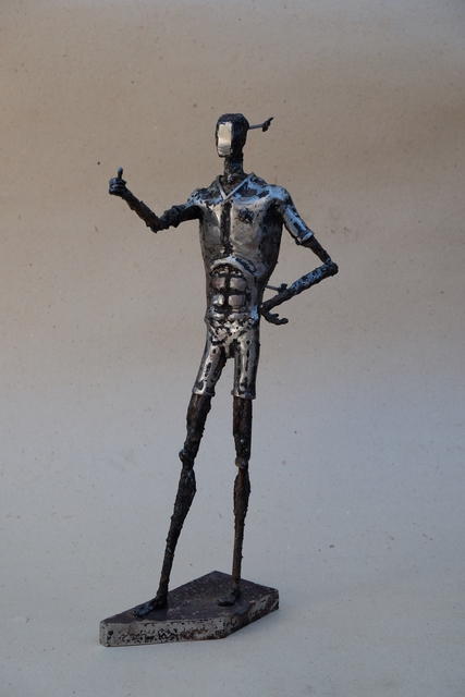 Pedro Luis Cuellar, ‘All right’, 2019, Sculpture, Welded steel, ArteMorfosis - Cuban Art Platform