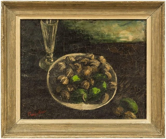 Unknown, ‘Still Life Bowl Of Nuts and Fruits signed Hartigan’, Mid-20th Century, Lions Gallery