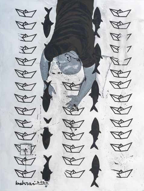 Ahmad Al Bahrani, ‘A Dream 5 / 5 حلم’, 2020, Painting, Acrylic on Canvas, al markhiya gallery