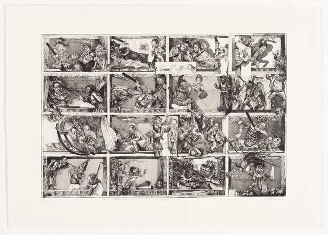 Diane Victor, ‘A tragic comedy, a comic tragedy’, 2018, Print, Etching, Goodman Gallery