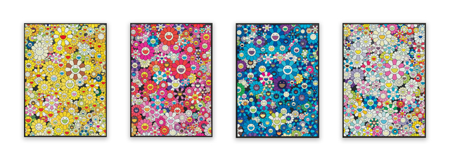 Takashi Murakami, ‘An Homage to Monogold 1960 C, An Homage to Monopink 1960 C, An Homage to Yves Klein, Multicolor C, and An Homage to IKB 1957 (four works)’, 2012, Heritage Auctions