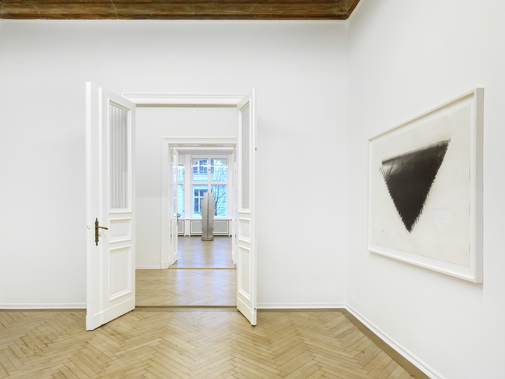 Installation view. Heinz Mack "Mack: Review and Outlook, A Special Selection - Homage to his 86th birthday", A3, Berlin, Germany. February 26 - April 23, 2016. Photo: Bernd Borchardt Installation view. Heinz Mack "Mack: Review and Outlook, A Special Selection - Homage to his 86th birthday", A3, Berlin, Germany. February 26 - April 23, 2016. Photo: Bernd Borchardt