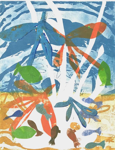 Jan Farrell, ‘Frenzy’, 2021, Print, Aluminium plate, Charbonnel ink, BFK ink, Open Bite Printmakers