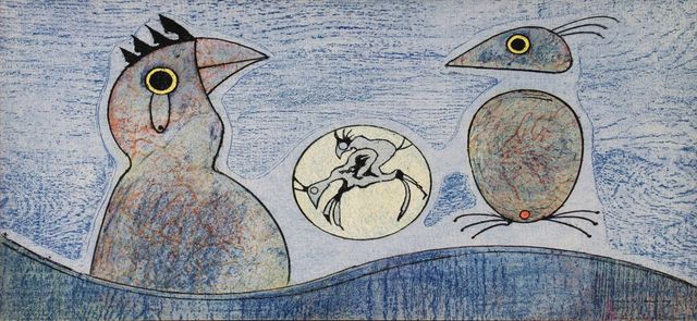Max Ernst, ‘Composition in Blue’, (Date unknown), Print, Stone Lithograph, ArtWise