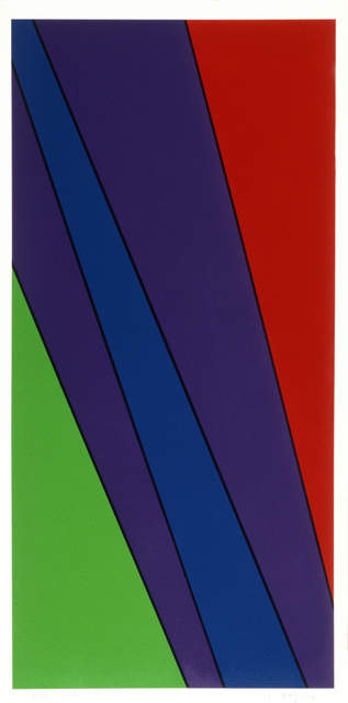 Olle Baertling, ‘ayarua’, 1972-1979, Print, Silkscreen on paper on cardboard, Edition & Galerie Hoffmann