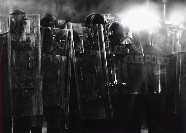 Robert Longo, ‘Untitled (Riot Cops)’, 2017, Artsnap