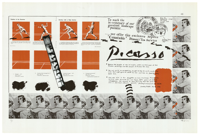 Derek Boshier, ‘Public Palette’, 1977, Print, Lithograph printed in colours with photo collage., Sims Reed Gallery