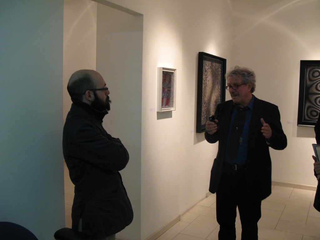 Alberto Biasi talking with Alberto Zanchetta.
ALBERTO BIASI. Optical-dynamic Reliefs
March 13, 2008 - April 30, 2008 Alberto Biasi talking with Alberto Zanchetta.
ALBERTO BIASI. Optical-dynamic Reliefs
March 13, 2008 - April 30, 2008