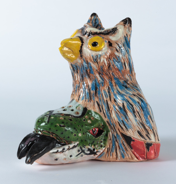 Gerald Wiggins, ‘Owl Man’, 2017, Sculpture, Glazed ceramic, Creativity Explored
