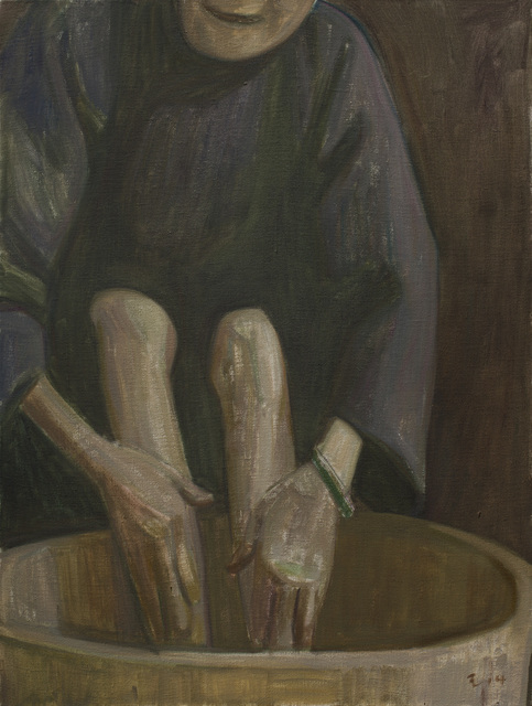 Wang Yin, ‘Washing feet no.3’, 2014, Painting, Oil on canvas, Tang Contemporary Art