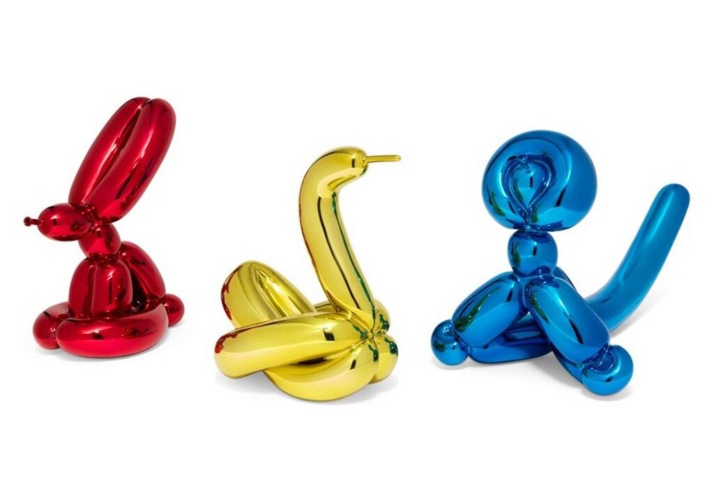 Jeff Koons - Balloon Animals I (Yellow Swan, Blue Monkey, Red Rabbit)