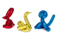 Jeff Koons - Balloon Animals I (Yellow Swan, Blue Monkey, Red Rabbit)
