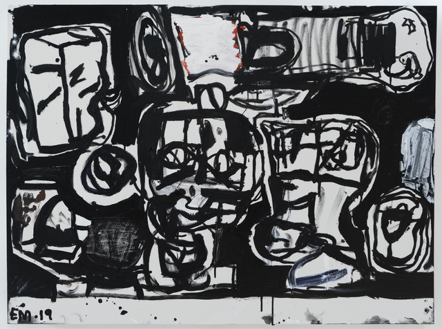 Eddie Martinez, ‘Night Flight Study’, 2019, Painting, Oil paint on canvas, Free Arts NYC Benefit Auction