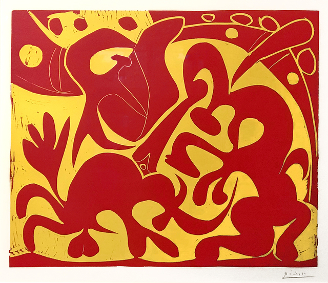 Pablo Picasso, ‘La Pique en Rouge et Jaune (The Bullfight in Red and Yellow)’, 1959, Masterworks Fine Art