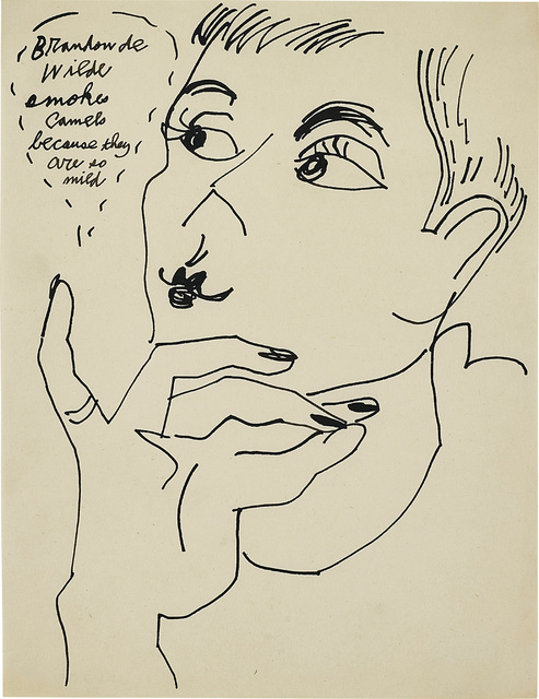 Andy Warhol, ‘Brandon de Wilde Smokes Camels because they are so Mild’, circa 1950's, Phillips