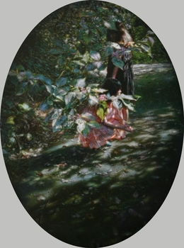 Jiang Chuan, ‘Hibiscus Mutabilis and Swallowtail Butterfly僅僅記得那年夏天的芙蓉花與燕尾蝶’, 2013, Painting, Oil on Canvas, Galerie du Monde