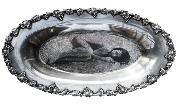 Marie-Josée Roy, ‘Le lieu secret, the secret place’, 2019, Sculpture, Mixed Media on Silver Plate, Thompson Landry Gallery