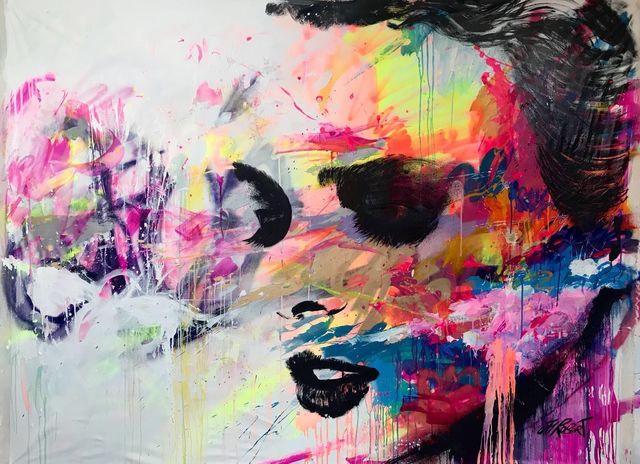 JM Robert, ‘Be There ’, 2017, Painting, Acrylic, Spraypaint & ink on Canvas, Yang Gallery