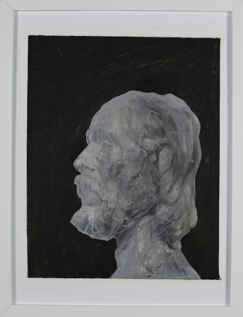 Sid Watters, ‘John The Baptist after Rodin’, 2020, Painting, Acrylic and Oil on paper, ABV Gallery