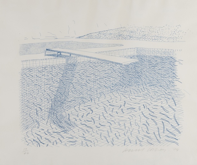 David Hockney, ‘Lithographic Water Made of Lines (M.C.A Tokyo 210)’, 1978-1980, Forum Auctions