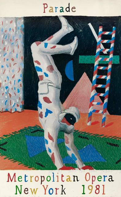 David Hockney, ‘PARADE, METROPOLITAN OPERA (BAGGOT 102)’, 1981, Doyle