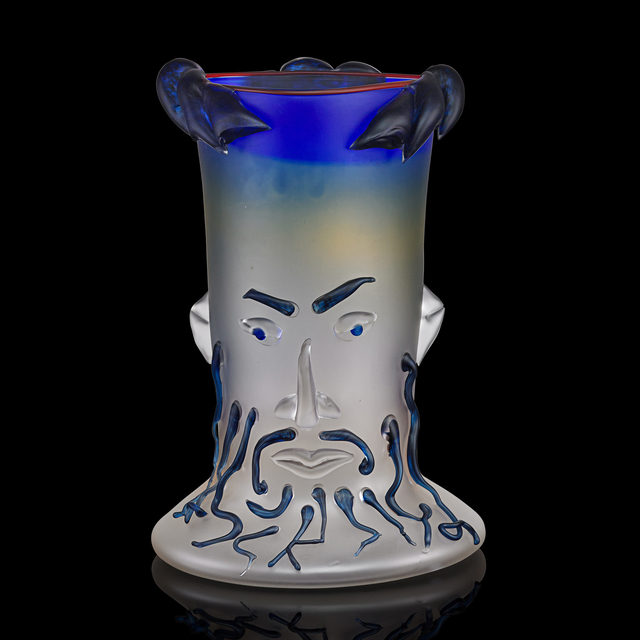 Dan Dailey Face Vase From The Mythology Heads Series Zeus