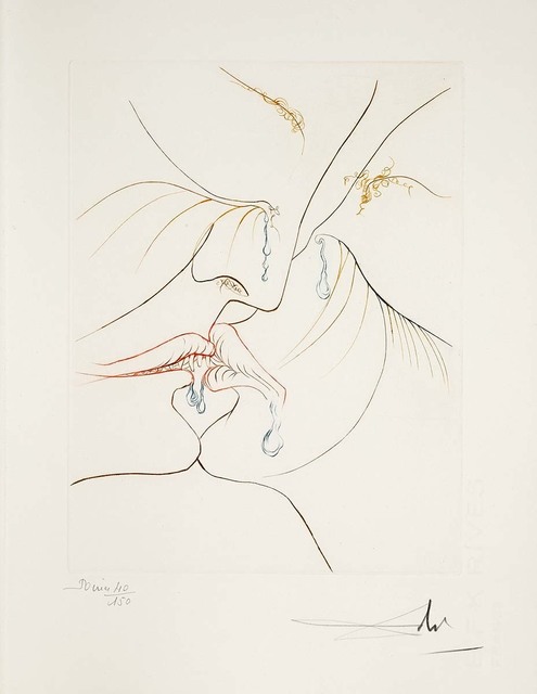 Salvador Dalí, ‘The Kiss (Le Paradis Perdu, Plate E)’, 1974, Martin Lawrence Galleries