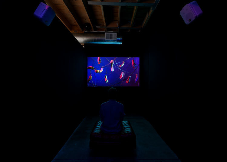 Julie Weitz, 'The Hand Network: Humdog, a prelude', 2017, installation view, Chimento Contemporary. Photo: Ruben Diaz Julie Weitz, 'The Hand Network: Humdog, a prelude', 2017, installation view, Chimento Contemporary. Photo: Ruben Diaz