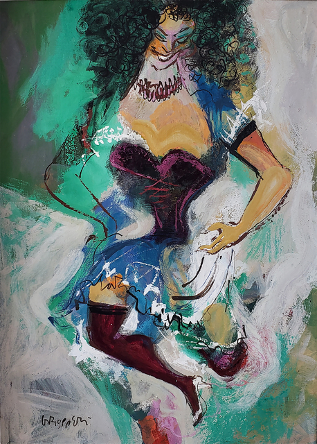 William Gropper, ‘The Whip - Social Realism’, 1955-1965, Painting, Oil on Masonite, Robert Funk Fine Art